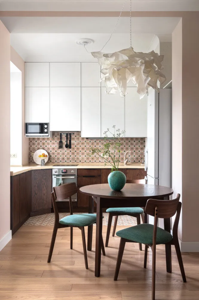 Foto: estilo , Cocina y comedor, Apartamento, Interiores de habitación, Rediseño, Fachada, rediseño de cocina, cocina-comedor, diseño de cocina-comedor, cómo decorar el interior de la cocina, interiores de cocina, reforma por uno mismo, reforma de cocina por uno mismo, rediseño por uno mismo, fachada de cocina – fotos en nuestro sitio web