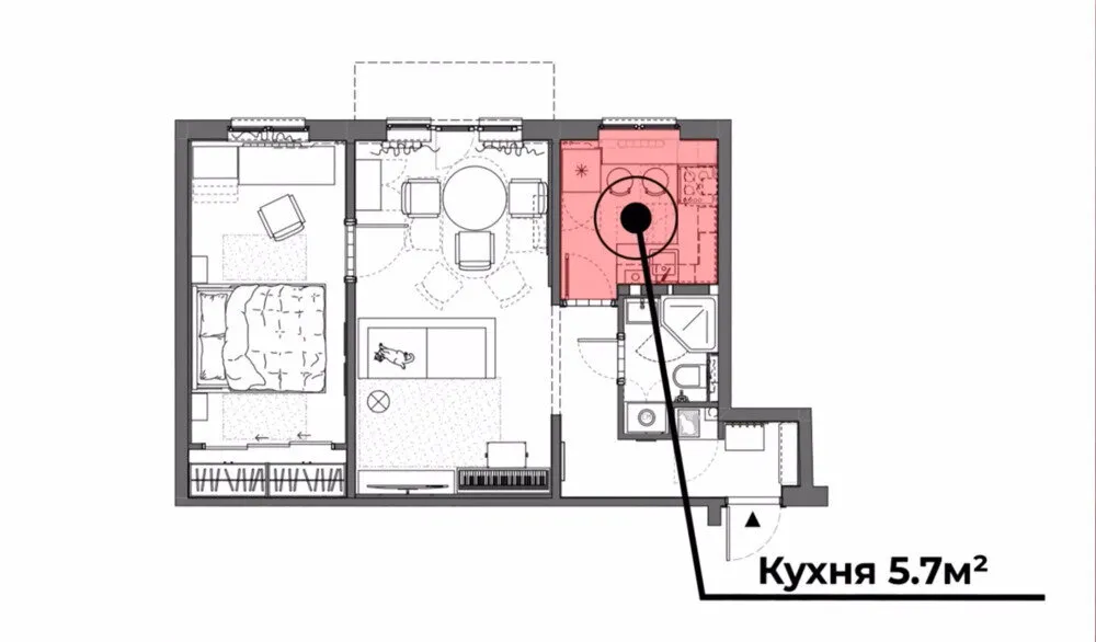 Foto: im Stil , Küche und Esszimmer, Zimmerinterior, Interior-Stil, Innenarchitektur, Umbau, Küchen-Umgebung, wie man ein Kücheninterior gestaltet, Kücheninterior, Umbau einer Khrushchev, Khrushchev, budgetgerechte Renovierung, Küche in einer Khrushchev, Umbau einer Standardwohnung, Küche in einer Standardwohnung, budgetgerechte Küchenrenovierung, budgetgerechte Khrushchev-Renovierung – Fotos auf unserer Website