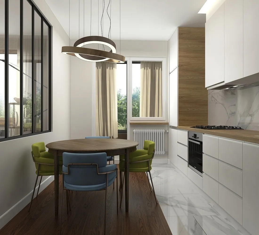 照片:时尚风格,厨房与餐厅,搬迁,完工——我们网站上的照片