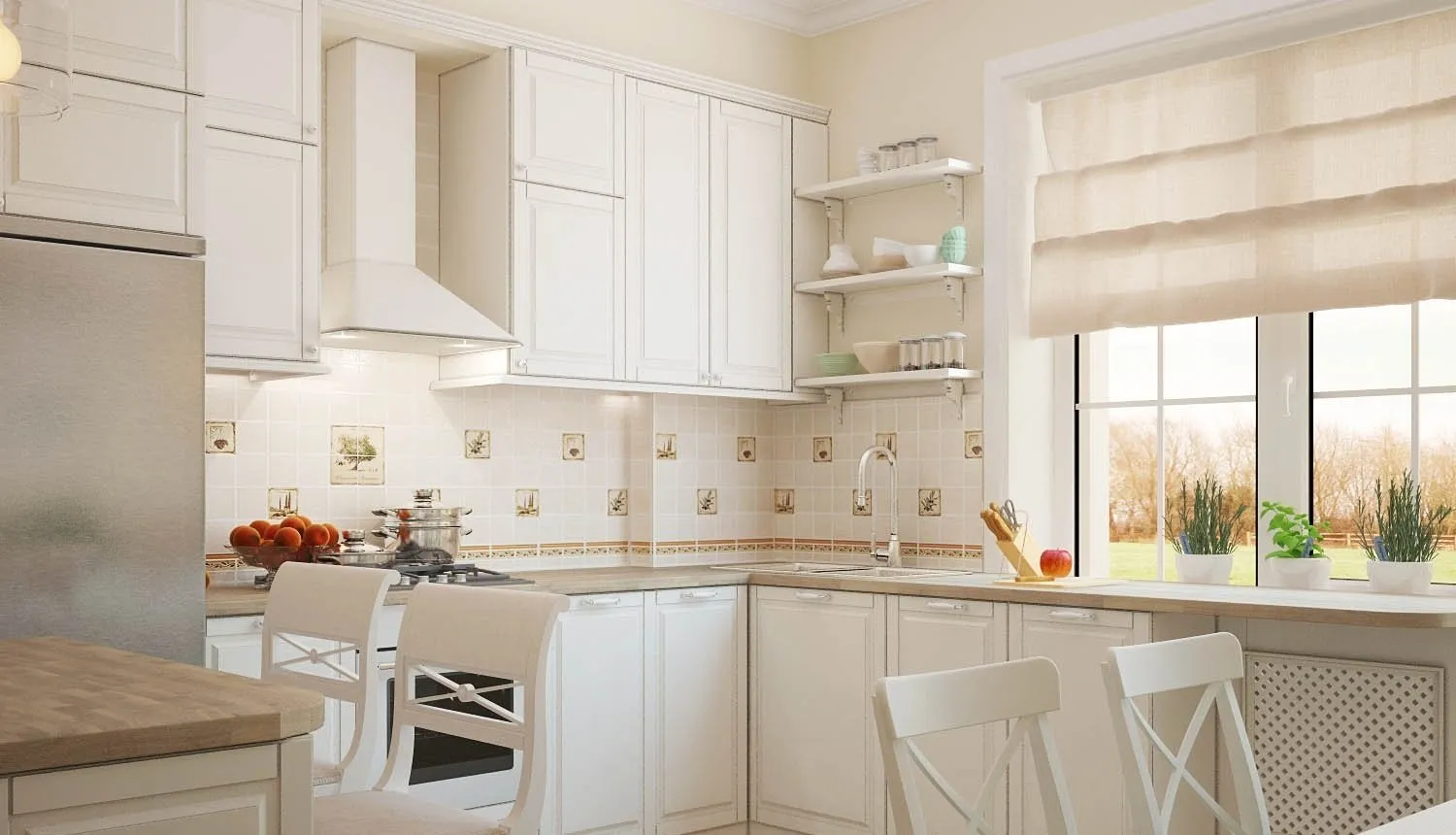 照片:现代风格厨房和餐厅,技巧 – 我们网站上的照片