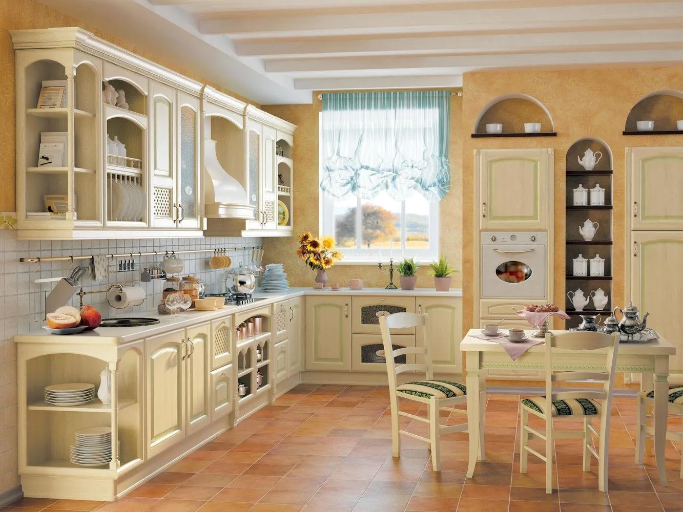 照片:经典风格厨房和餐厅,技巧 – 我们网站上的照片