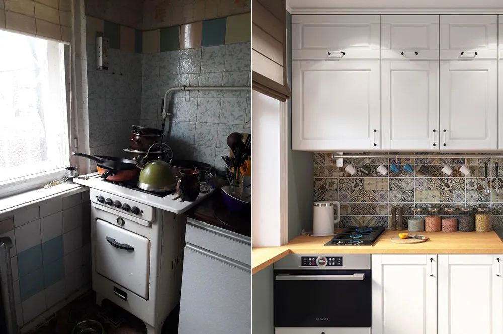 Photo: in style , Kitchen and Dining Room, Modern, Gid, Stalin House, Panel House, Khrushchyovka, Brick House, Monolithic House, Block House, Monolithic-Brick, Elena Markina, Karina Zadvina, Porte Rouge, Marina Merenkova, Maria Bezuglova, Anna Rims – photo on our website