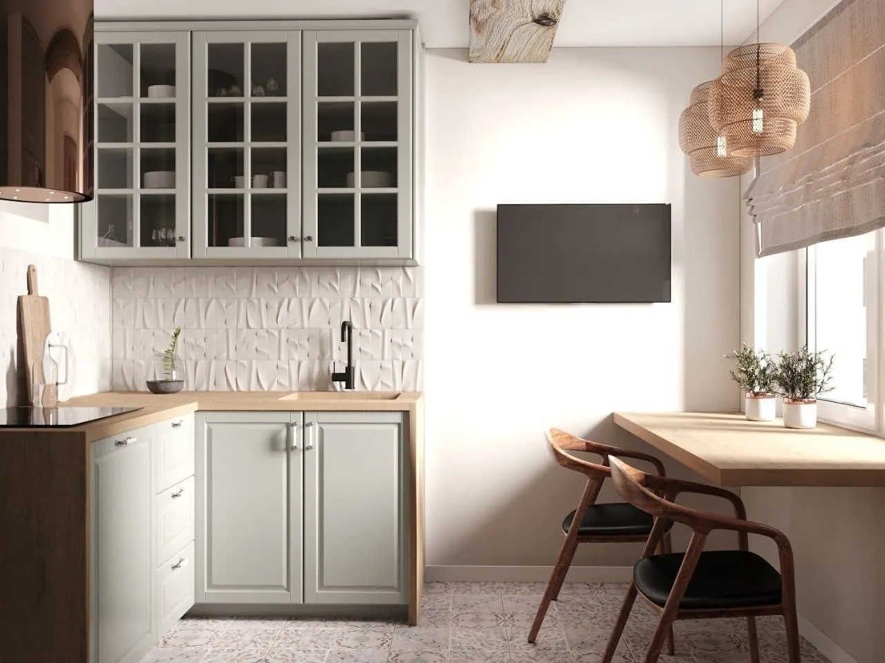 Застосування нейтральних кольорів і текстур при обмеженому бюджеті у проекті Андрія Бубнова