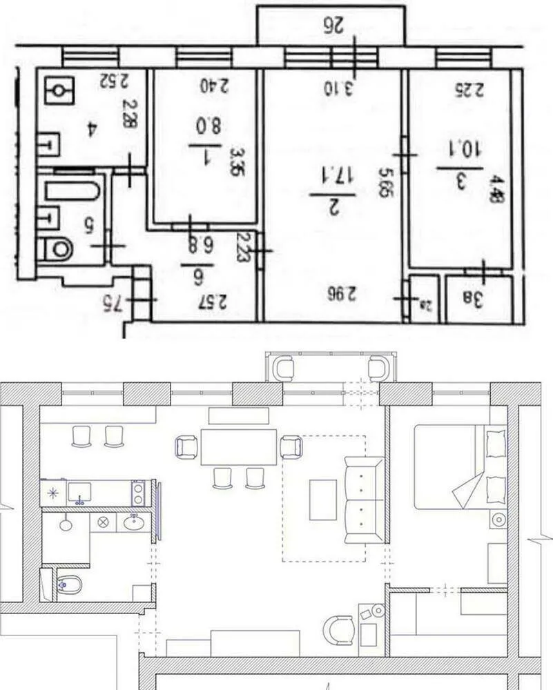 Foto: estilo , Cocina y comedor, Remodelación, remodelación de cocina, cocina pequeña, cocina-comedor, remodelación de krushchyovka, mini-cocina – fotos en nuestro sitio web