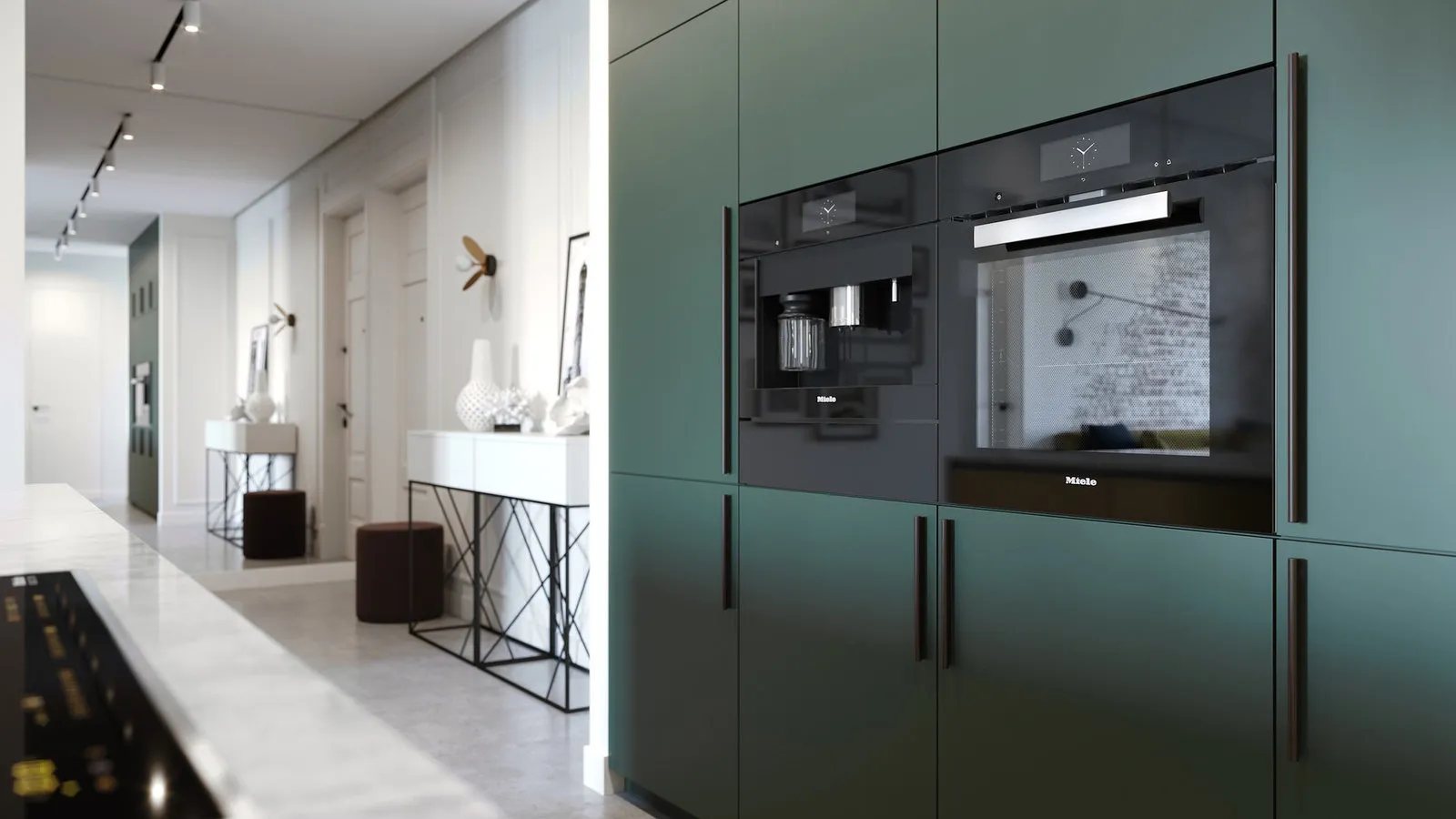 照片：现代风格，建议，改造，改造特点，如何获得改造批准，FlatsDesign，走廊厨房，OM Design，Quadro room，Sofya Petrukhina，Maria CherkaSOva，Ioleta Fedotova，Nota Bene，Ricco Interno，Julia Arslanova – 我们网站上的照片