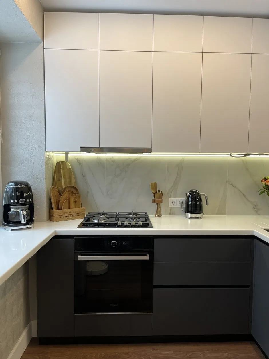 Photo: in style, Kitchen and Dining Room, Apartment, Renovation, Khrushchyovka, 40-60 sq. m – photo on our website