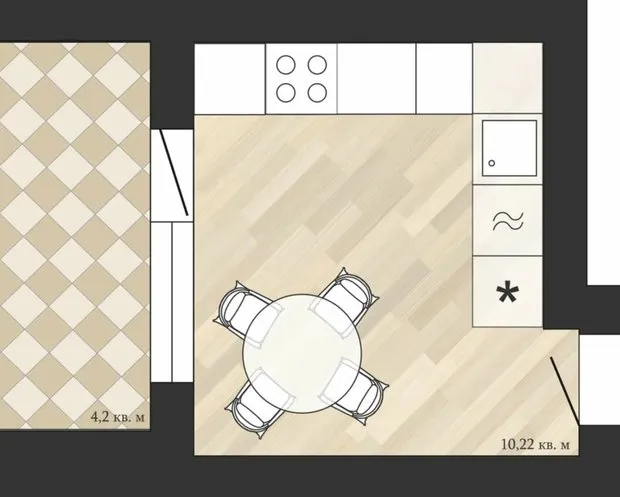 Foto: estilo moderno, Cocina y comedor, Replanificación – fotos en nuestro sitio web