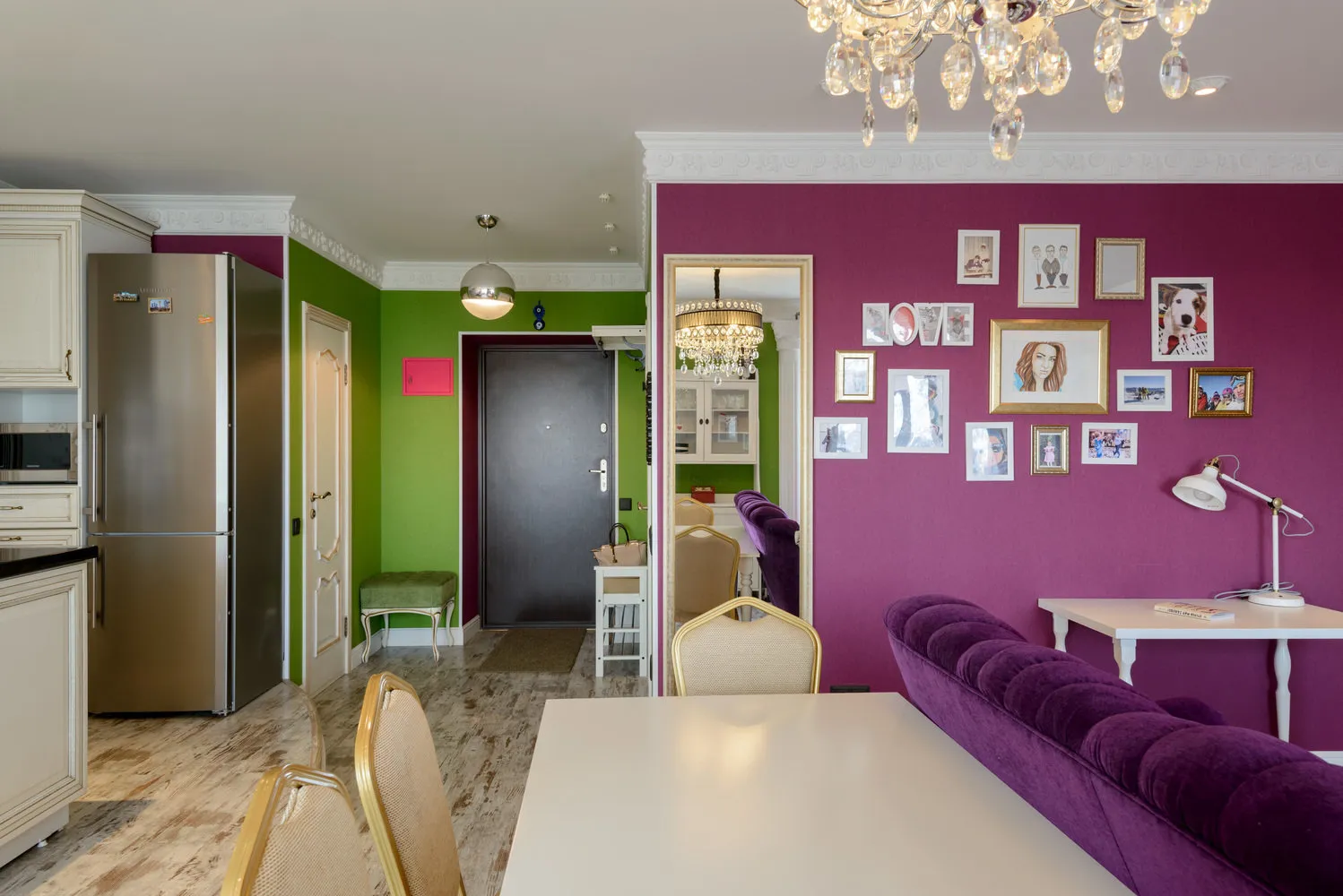 照片:混合风格厨房和餐厅,小贴士 – 我们网站上的照片