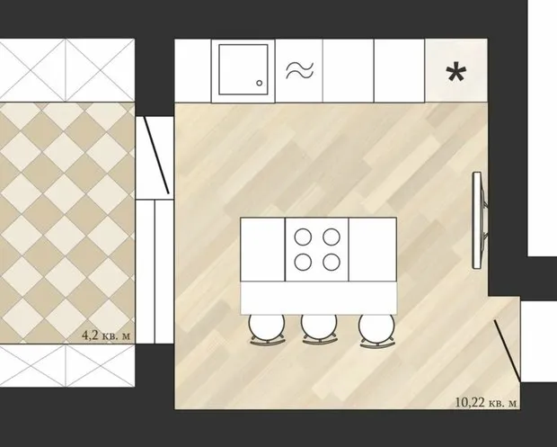 Foto: estilo moderno, Cocina y comedor, Replanificación – fotos en nuestro sitio web