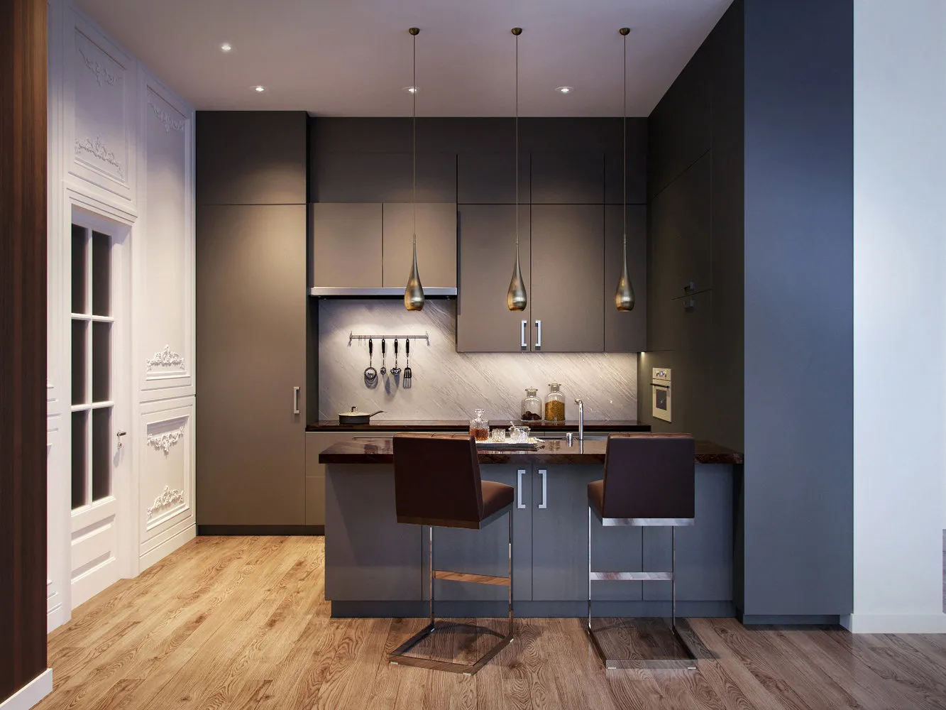 Photo: Kitchen and dining room in Scandinavian style, Interview, Alexey Lazard – photo on our website