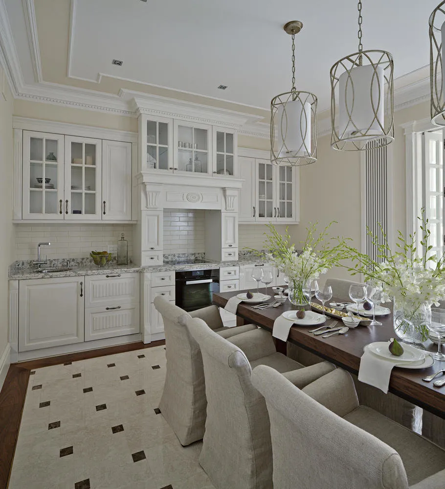 Photo: Kitchen and dining room in Classic style, Tips – photo on our website