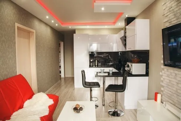 Photo: Kitchen and dining room in Scandinavian style, Tips – photo on our website