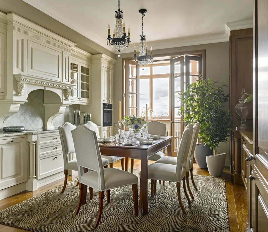 Photo: Kitchen and dining room in Classic style, Tips – photo on our website