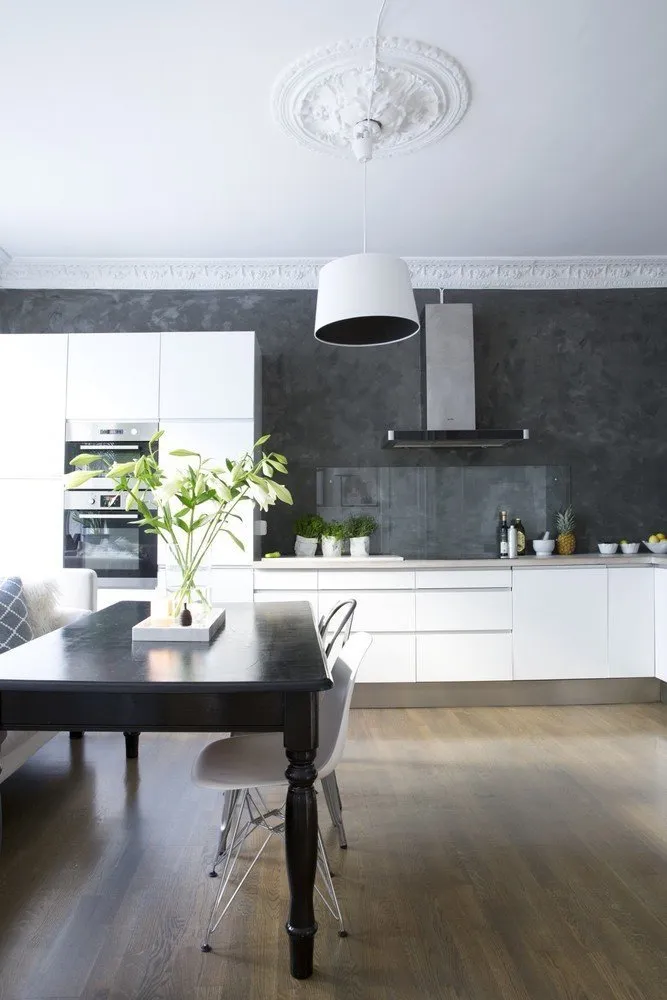 照片:时尚厨房与餐厅,技巧 – 我们网站上的照片