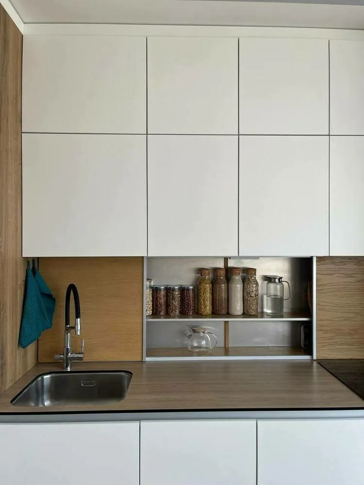 Foto: in Stil, Küche und Esszimmer, Modern, Wohnung, Umbau, Küchen-Umstellung, Küche-Wohnzimmer, Küchen-Design, Küche, Neubau – Fotos auf unserer Website