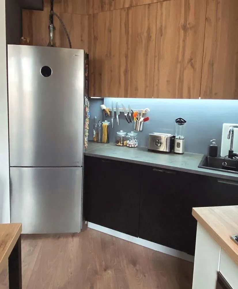 Фото: у стилі, Кухня і столова, Ремонт на практиці, кухня-гостьова дизайн, як зробити планировку кухні, Сталинка, 60-90 метрів, сталинська квартира, енциклопедія_кухня, перетворення кухні, ремонт власними силами, ремонт сталинки – фото на нашому сайті