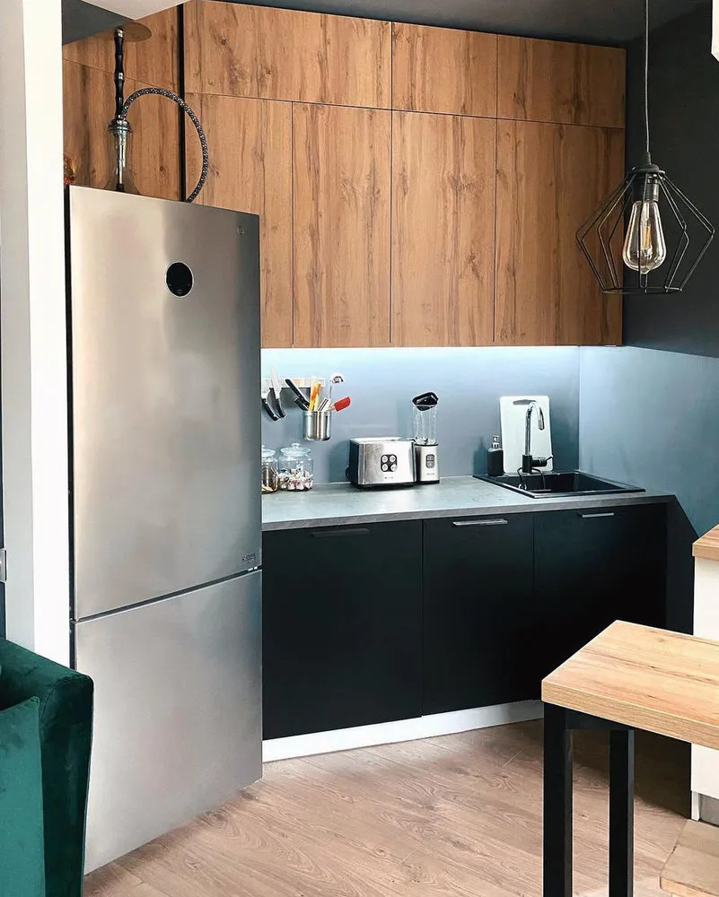 Мойка врезная Delinia LM1, 51x51х20 см, кварц, цвет черный.