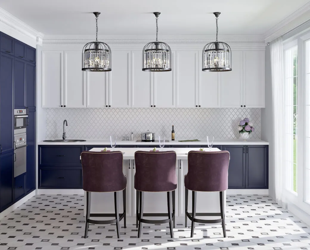 Cuisine 'Résolution bleue + Résolution blanche', Leroy Merlin 