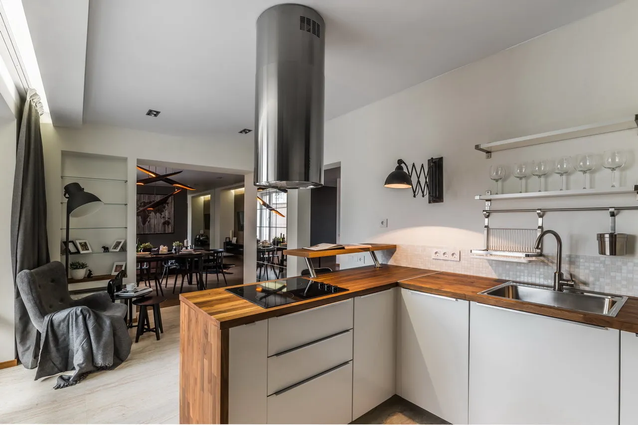 写真:おしゃれなキッチンとダイニングルーム、ヒント – 当ウェブサイトの写真集