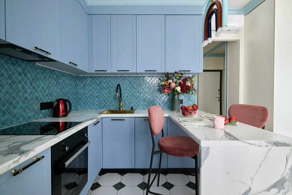 Foto: estilo contemporáneo, Cocina y comedor, Consejos sobre cómo organizar una cocina pequeña, cocina pequeña, cocina, audiostream – foto en nuestro sitio web