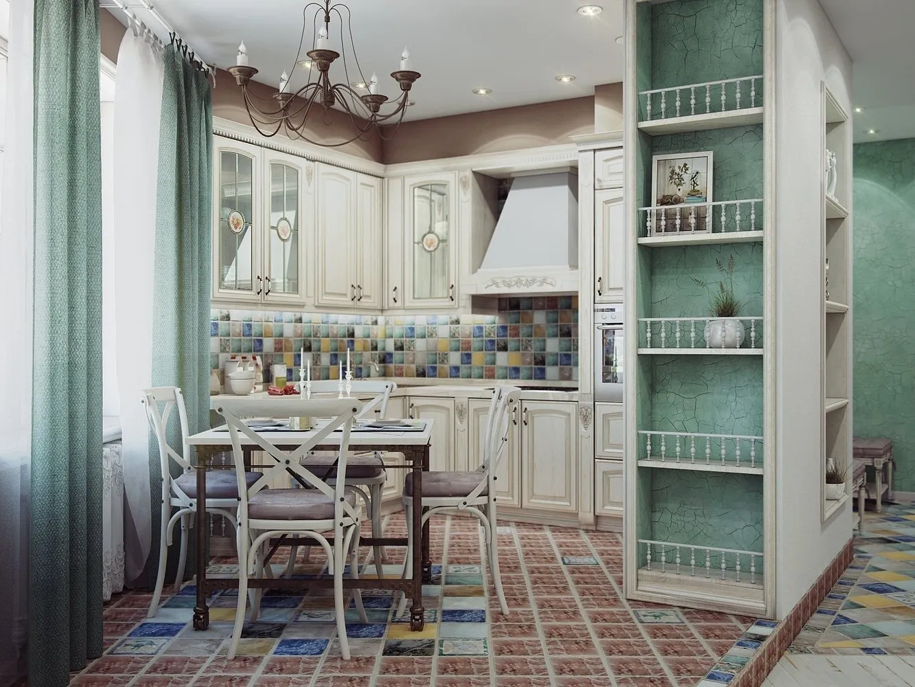 Foto: Küche und Esszimmer im klassischen Stil, Tipps – Fotos auf unserer Website