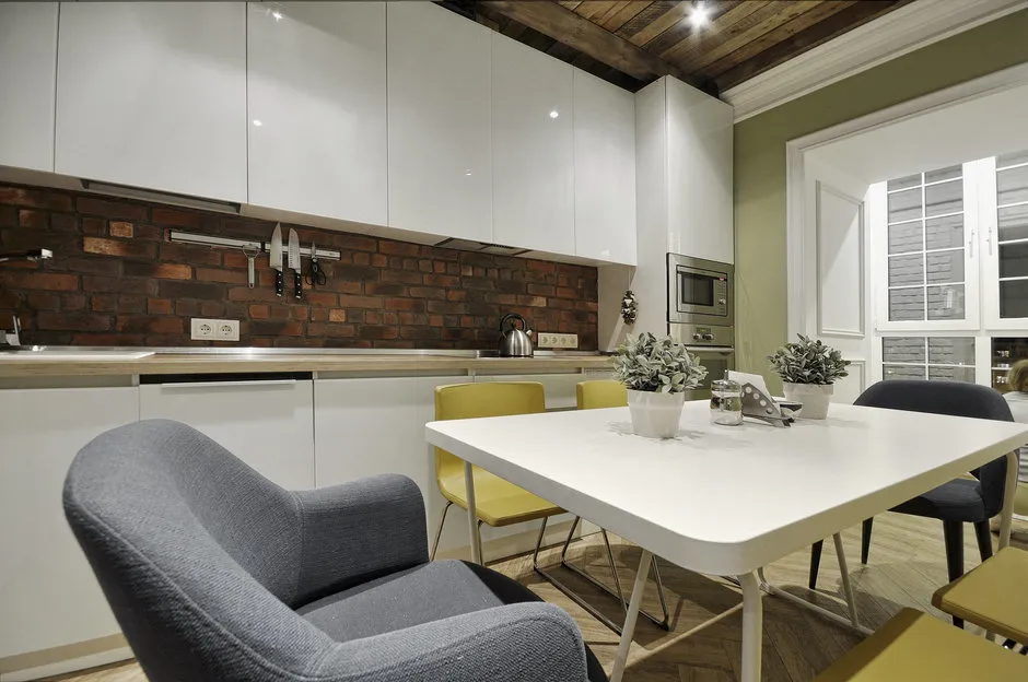 Foto: Cocina y comedor en estilo escandinavo, Decoración de interiores, enciclopedia_de_cocina – fotos en nuestro sitio web