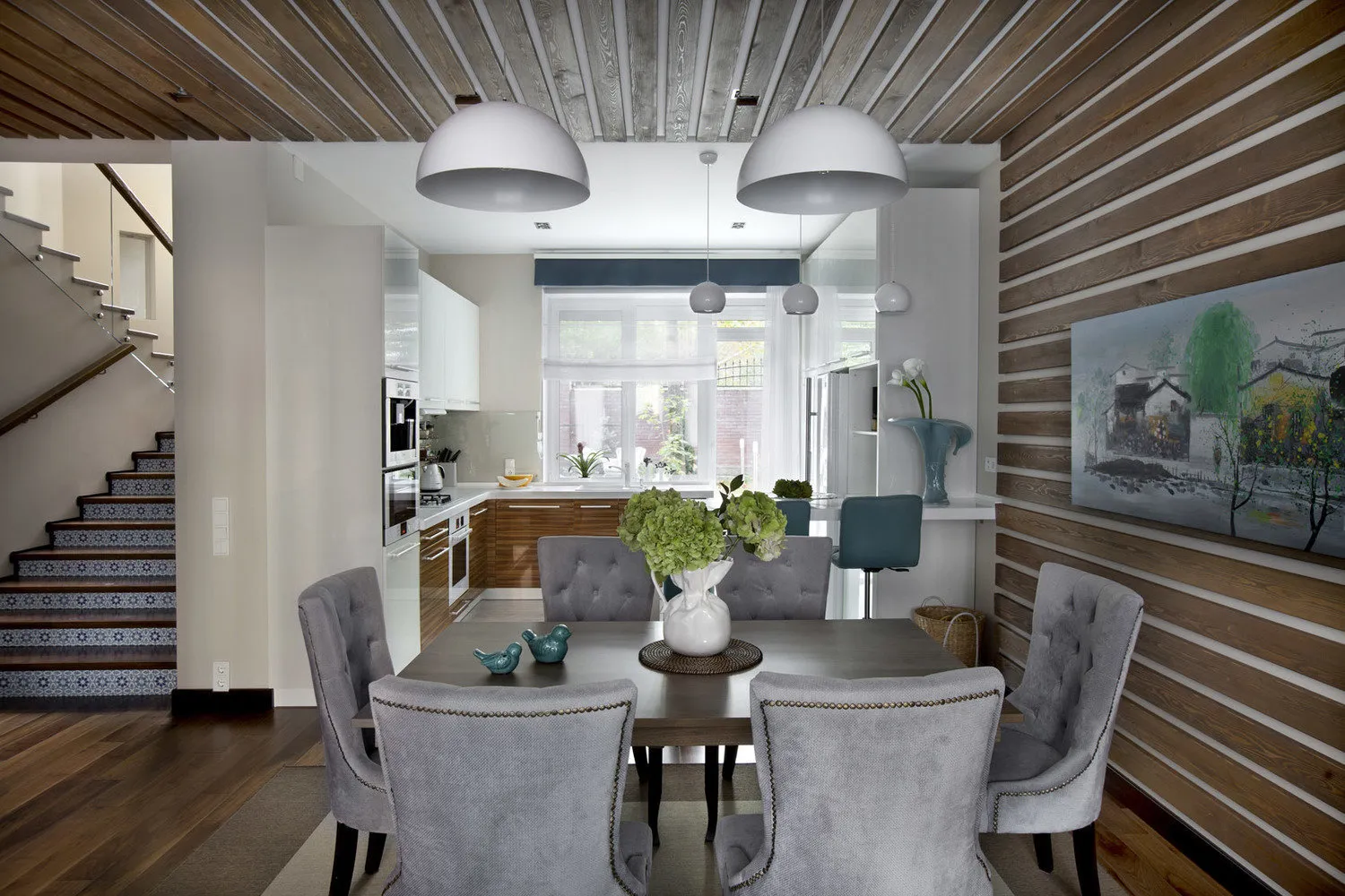 Foto: Cocina y comedor en estilo escandinavo, Decoración de interiores, enciclopedia_de_cocina – fotos en nuestro sitio web