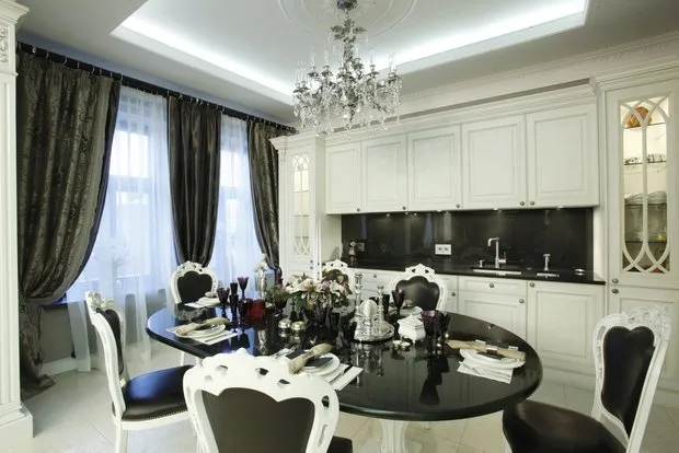 Foto: en estilo , Cocina y comedor, Decoración de interiores, Enciclopedia de cocinas – fotos en nuestro sitio web