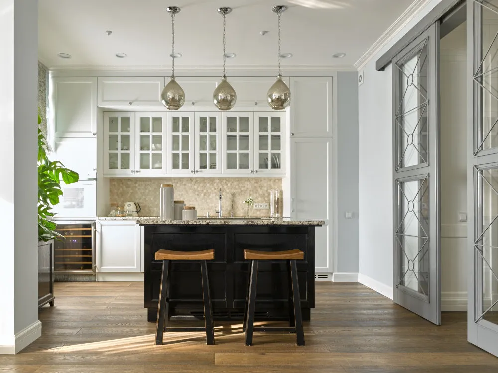 Foto: Cocina y comedor en estilo escandinavo, Decoración de interiores, Enciclopedia de cocinas – fotos en nuestro sitio web