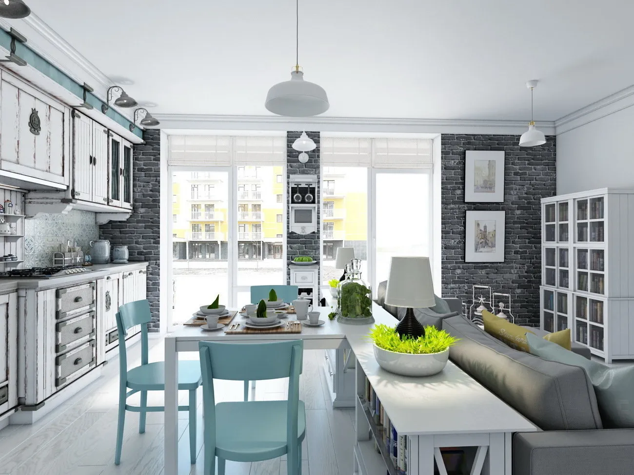 Zdjęcie: Kuchnia i jadalnia w stylu szkockim, Salon, Porady – zdjęcia na naszej stronie