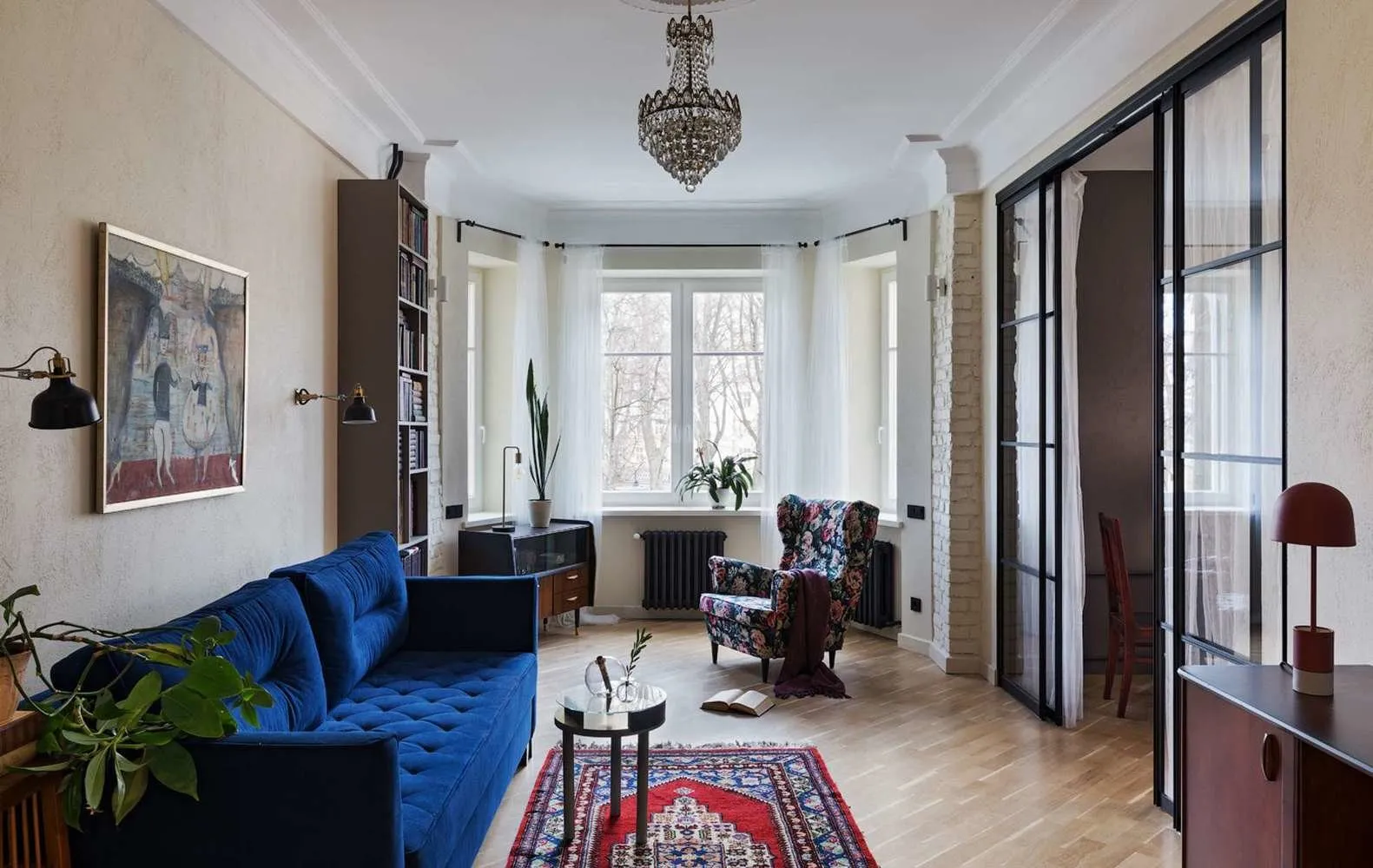 Photo: Living room in Eclectic style, Gid, Mila Kolpakova, Evgenia Shimkевич, Aiya Design, Alena Erashevich, Alexandra Sakmarova, Nadezhda Rim, Julia Gorbunova – photos on our website