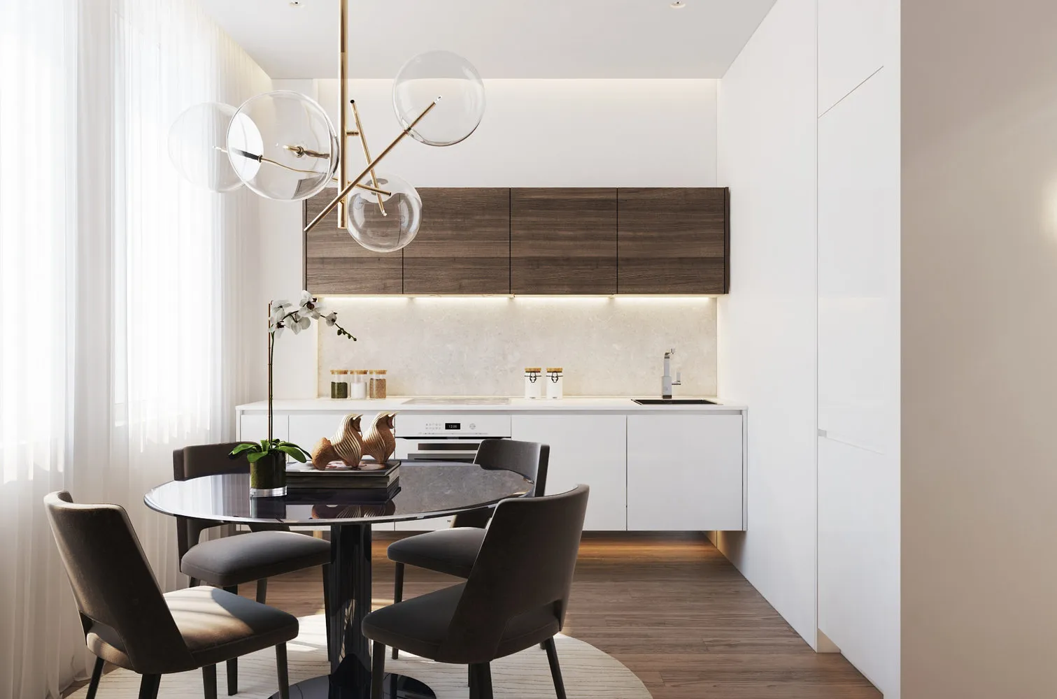 Zdjęcie: Kuchnia i jadalnia w stylu nowoczesnym, Dekoracja wnętrza, Gid – zdjęcia na naszej stronie