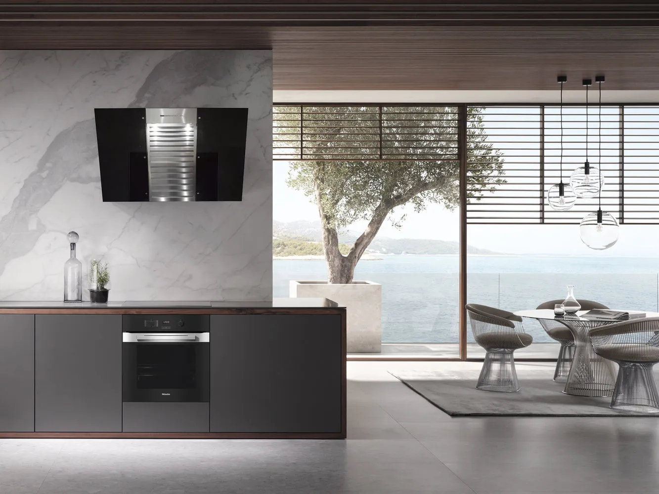 照片:极简风格厨房与餐厅,技巧 – 我们网站上的照片