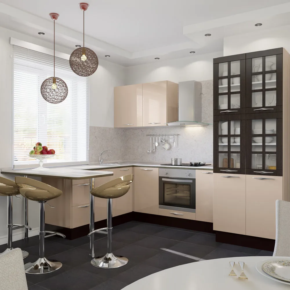 U-shaped kitchen "Cappuccino", Leroy Merlin