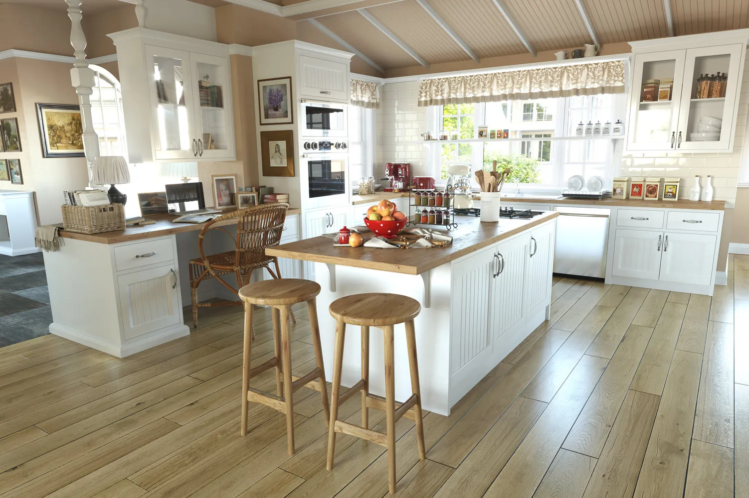 照片:普罗旺斯与乡村风格的厨房与餐厅,技巧 – 我们网站上的照片