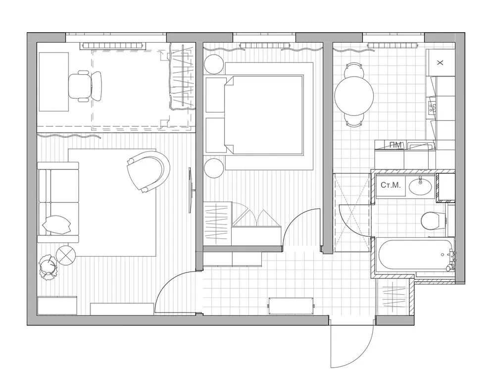 Foto: en estilo , Cocina y comedor, Moderno, Apartamento, Consejos, Edificio de panel, Yanina Mishukova – foto en nuestro sitio web