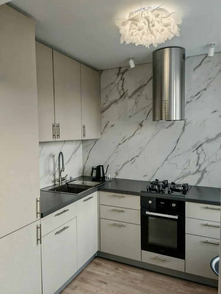 Photo: in style , Kitchen and Dining Room, Apartment, Tips, Small Kitchen, Ergonomics of a Small Kitchen, Panel House, Dishwasher, Apartment in a Panel House, Kitchen in a Panel House, How to Fit a Dishwasher and Oven – Photo on Our Site