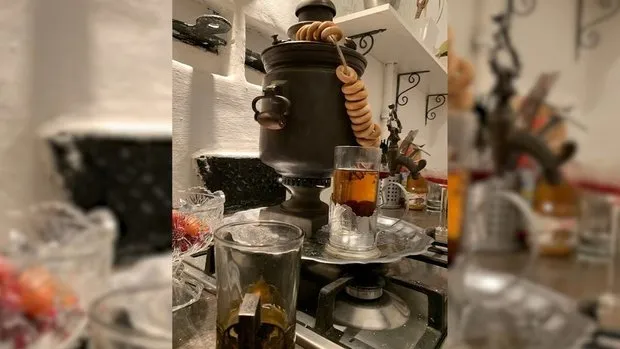 Foto: im Stil , Küche und Esszimmer, Renovierung in der Praxis, Küche in Stalin-Appartement, Retro-Küche – Fotos auf unserer Website