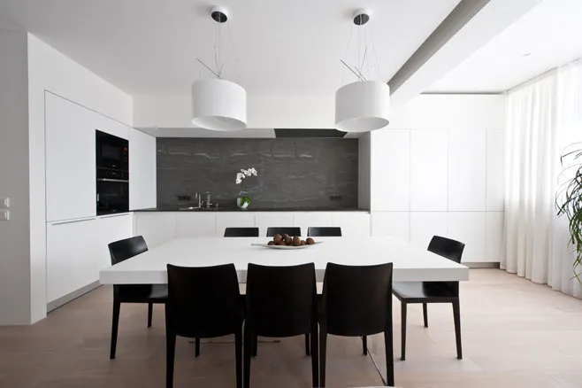 Foto: Küche und Esszimmer im Modernen Stil, Innendekoration – Foto auf unserer Website