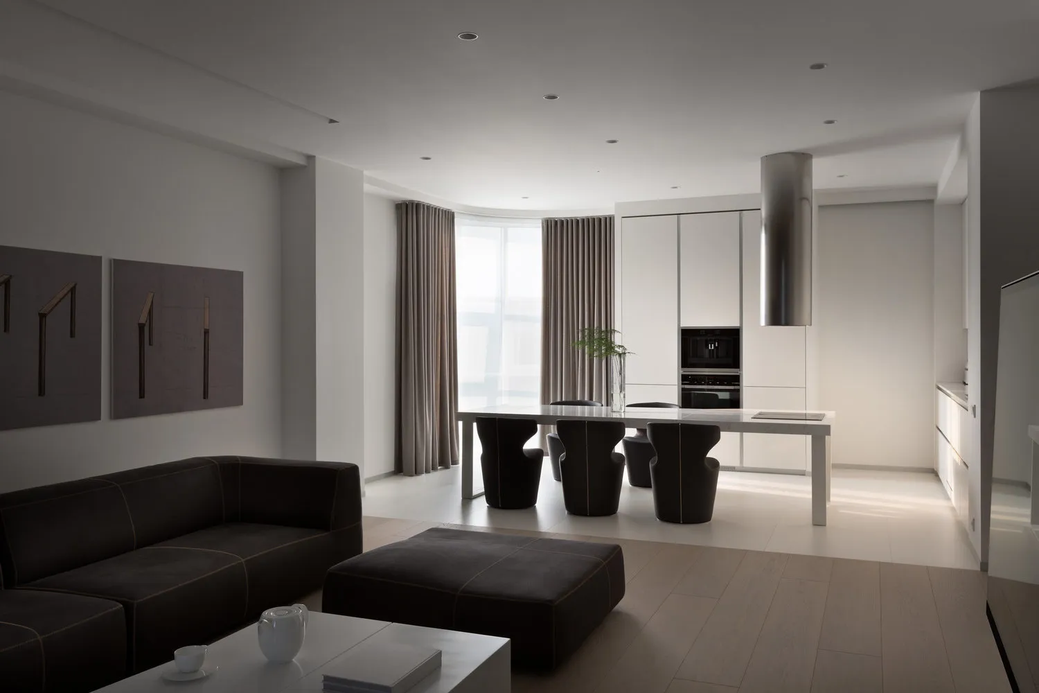 Foto: Küche und Esszimmer im Modernen Stil, Innendekoration – Foto auf unserer Website