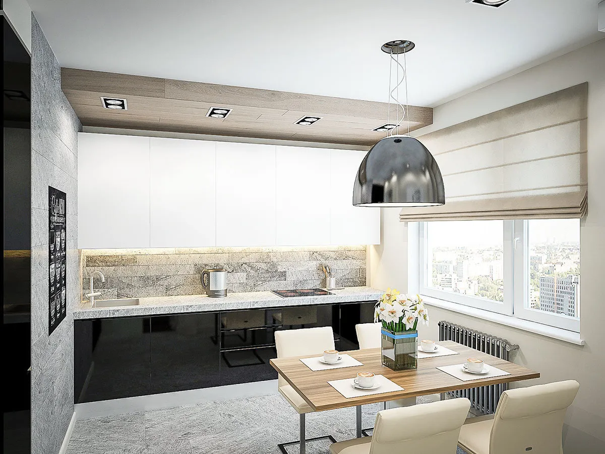 Bild: Küche und Esszimmer im modernen Stil, Innendekoration – Fotos auf unserer Website