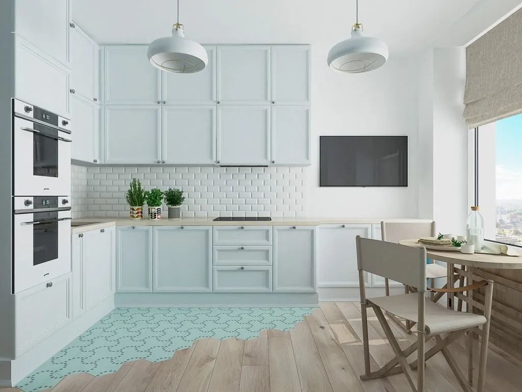 照片：现代风格厨房和餐厅、技巧、实践中的维修，粗装装修百科全书_rough_renovation - 我们网站上的照片