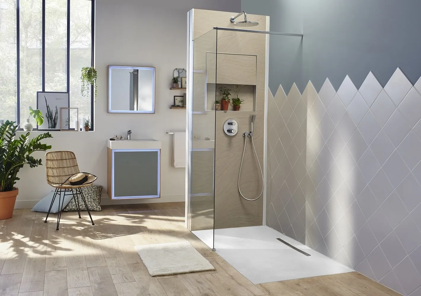 照片:现代风格浴室,技巧,实践翻新,雅各布·德拉方,伊娜莎·特拉诺娃 – 我们网站上的照片