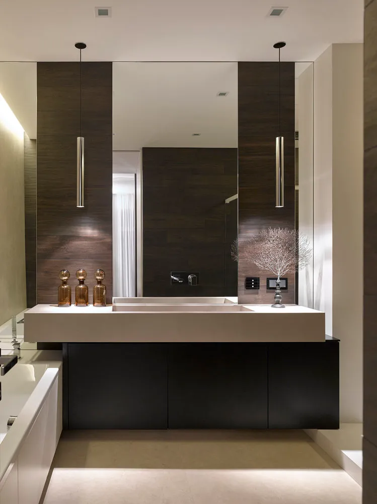 照片:现代浴室,极简主义,公寓,莫斯科,新建筑,整体房屋,亚历山德拉·费多罗娃,亚历山德拉·费多罗娃工作室,4+间房,超过90平方米,#ExclusiveProjects – 我们网站上的照片