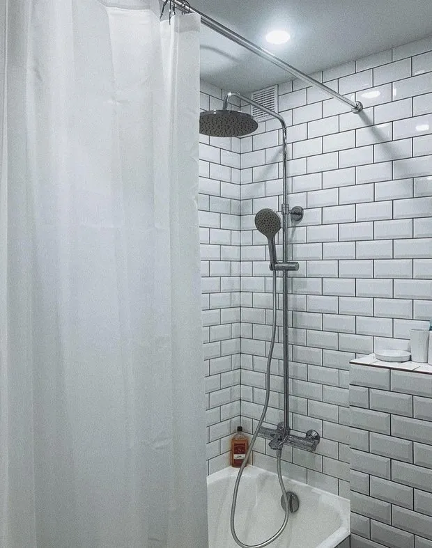 Foto: Baño en estilo Escandinavo, Reparación práctica – fotos en nuestro sitio web