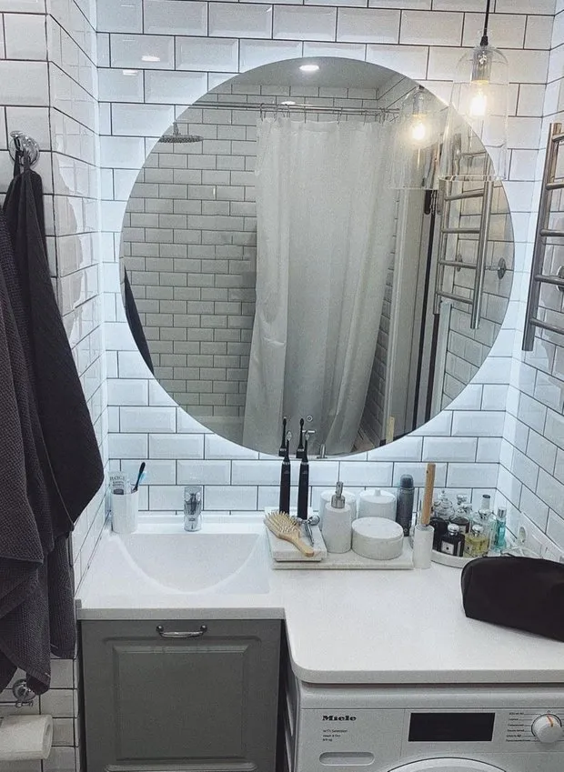 Foto: En estilo Escandinavo, Baño, Reparación práctica – fotos en nuestro sitio web