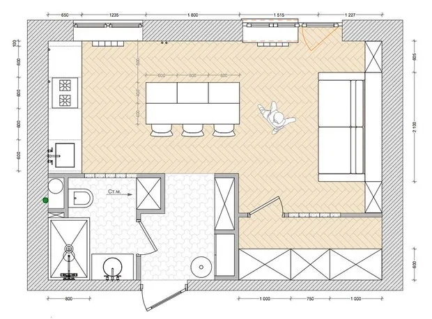 Foto: estilo moderno, Baño, Moderno, Apartamento, Consejos, Daria Nazarenko, Chrstevka – fotos en nuestro sitio web