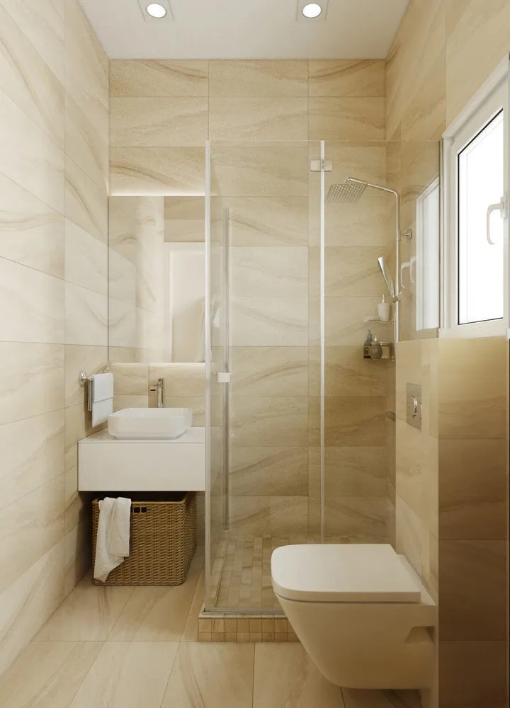 Фотографія: у стилі , Ванна, Гід, маленькі санвузли – фото на нашому сайті