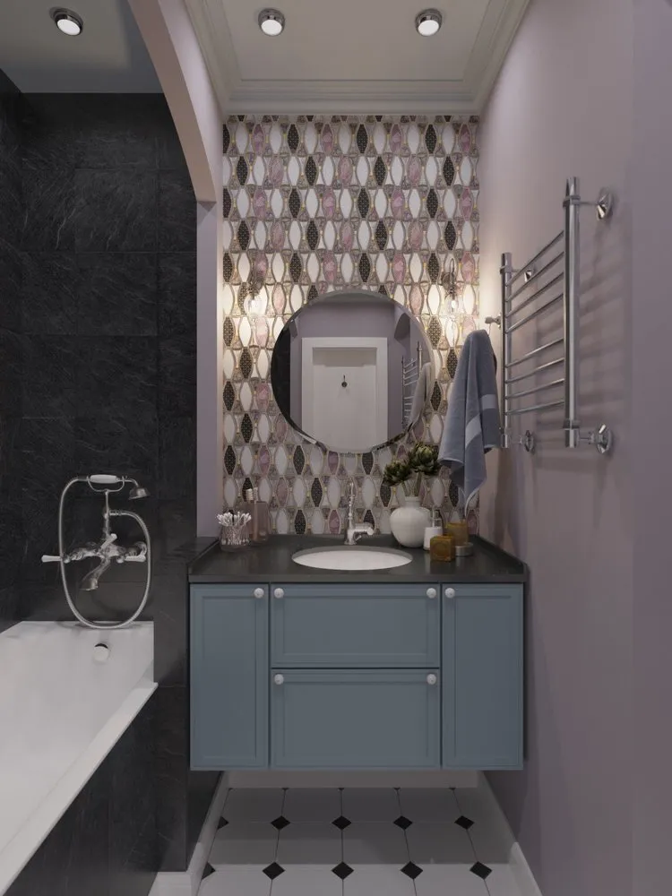 Фотографія: у стилі , Ванна, Гід, маленькі санвузли – фото на нашому сайті