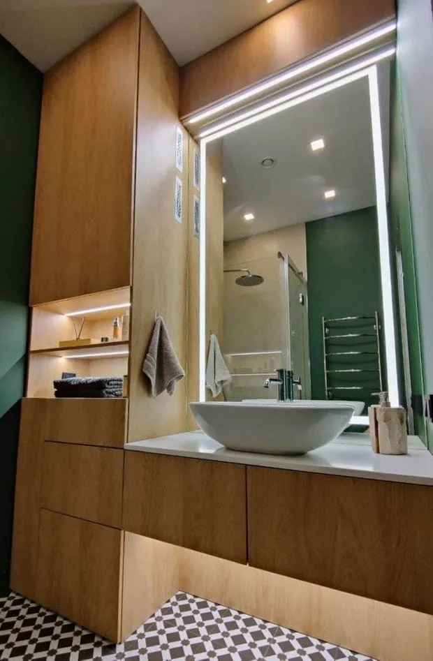 Foto: Sala de entrada moderna, minimalismo, baño, consejos, organización del espacio en el baño, organización del espacio – fotos en nuestro sitio web